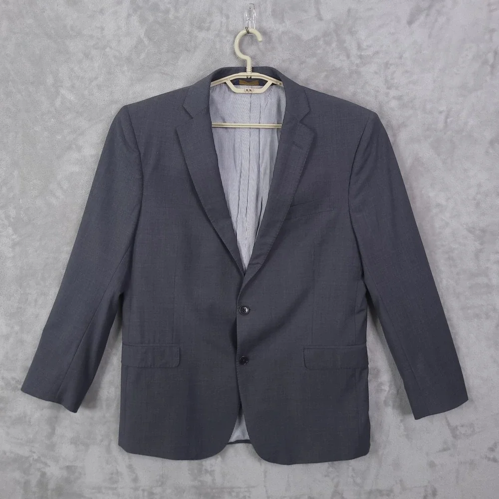 Brooks Brothers Blazer Mens 43R Gray Regent Fit Explorer Wool Blend Suit Jacket